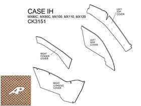 Case/IH Lower Cab Kit - Sailcloth Tan