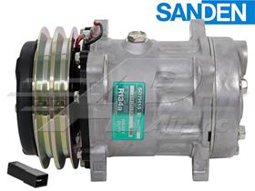 OE Sanden Compressor SD7H15 - 140mm, 2 Groove Clutch 12V