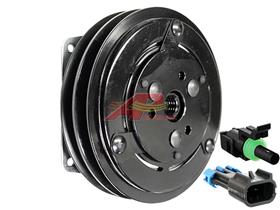 York 2 Groove, 6" Heavy Duty Clutch, 1 Wire and 2 Wire, 12V, 1/2" Belt, GL 1.66C, 2.28F