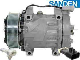 OE Sanden Compressor SD7H15 - 119mm, 8 Groove HD Clutch, 12V