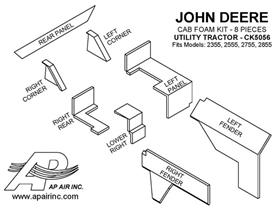 John Deere Cab Kit - Multi Brown