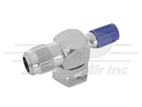 R134 Tube O-Ring Service Valve With # 10 Male Flare Thread