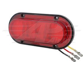 LED Red Oval Tail Light - 7" x 3 5/8"