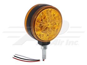 LED Amber Flashing Light - 4.5" Round
