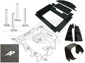 John Deere Qwik Fit Interior Cab Kit w/o Floormat - Black, Late Series