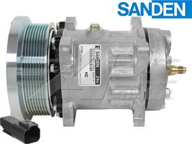 OE Sanden Compressor SD7H15 - 133mm, 8 Groove Clutch 24V
