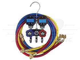 R12/R22/R410 Mastercool Aluminum Compact Two-Way Manifold Gauge Set