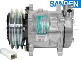 OE Sanden Compressor SD5H11 - 125mm, 2 Groove Clutch 12V