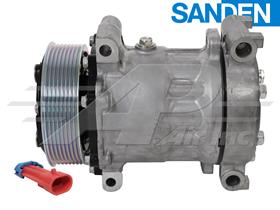 OE Sanden Compressor SD7H15 - 119mm, 8 Groove Clutch 12V