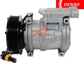 OE Denso Compressor 10PA17C - 146mm, 8 Groove Clutch & Manifold, 24V