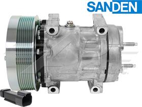 OE Sanden Compressor SD7H15SHD - 152mm, 8 Groove Clutch 24V