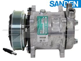 OE Sanden Compressor SD5H11 - 119mm, 6 Groove Clutch 12V