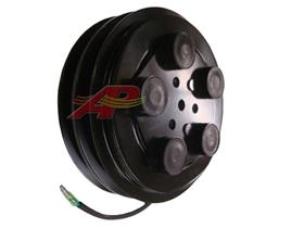 New 6" Clutch With 24V Coil, 2 Groove 5 Eye, 5/8" Belt