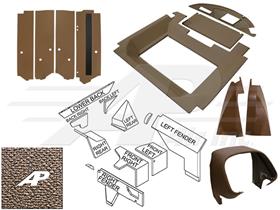 John Deere Interior Cab Kit w/o Floormat - Multi Brown/Sailcloth Tan