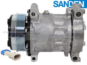 OE Sanden Compressor SD7H15 - 112mm, 6 Groove Clutch 12V