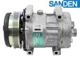 OE Sanden Compressor SD7H15 - 120mm, 4 Groove Clutch 12V