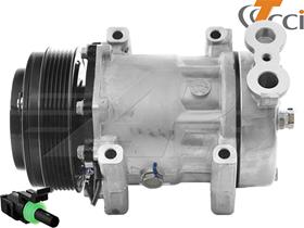 OE Sanden Compressor - 125mm, 6 Groove Clutch, 12V