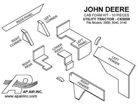 John Deere Cab Kit - Multi Brown