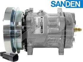 OE Sanden Compressor SD7H15 - 152mm, 1 Groove Clutch 24V