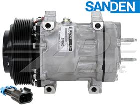OE Sanden Compressor SPRHD - 130mm, 8 Groove SHD Clutch, 12V