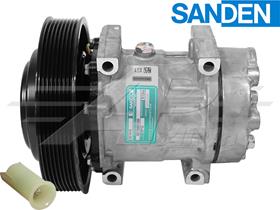 OE Sanden Compressor SD7H15 - 176mm, 8 Groove Clutch 24V
