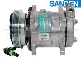 OE Sanden Compressor SD5H11 - 119mm, 4 Groove Clutch 12V