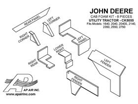 John Deere Lower Cab Kit - Sailcloth Tan