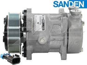 OE Sanden Compressor SD7H15HD - 119mm, 8 Groove HD Clutch, 12V