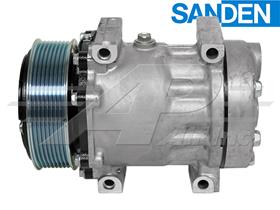 OE Sanden Compressor SD7H15 - 119mm, 8 Groove Clutch, 12V