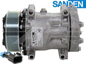 OE Sanden Compressor SD7H15SPRHD - 119mm, 8 Groove HD Clutch, 12V