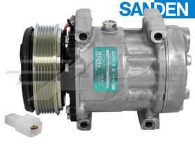 OE Sanden Compressor SD7H15 - 120mm, 6 Groove Clutch 12V