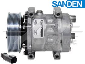 OE Sanden Compressor SD7H13 - 125mm, 8 Groove Clutch 12V