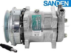 OE Sanden Compressor SD5H14 - 125mm, 1 Groove Clutch 12V
