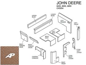 John Deere 50 Series 4WD Lower Cab Kit - Brindle Brown
