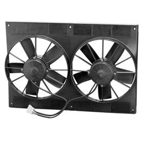 11" Condenser Fan Assembly, Puller, Paddle Blade, High Performance, Dual Fan Assembly