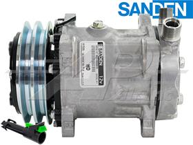 OE Sanden Compressor SD7H15HD - 125mm, 2 Groove HD Clutch 12V
