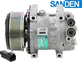 OE Sanden Compressor SD7H13 - 119mm, 8 Groove Clutch, 12 Volt