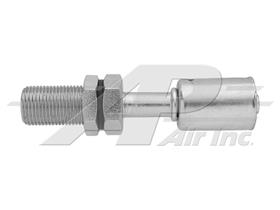 Straight #6 Beadlock Male Insert O-Ring Steel Bulkhead Fitting for Reduced Diameter Hose