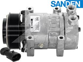 OE Sanden Compressor SD7H15SPRHD - 119mm, 8 Groove Clutch, 24V