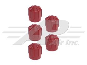 R134 Red High Side Cap - Aeroquip Fittings - 5 Pack