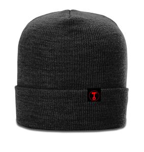 2023 JCM Beanie with Piston Tag: Dark Gray