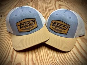 Shaw Gold Leather Patch Hat