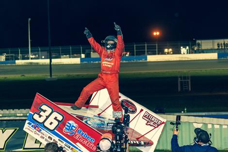 Jason Martin Battles To Third Straight ASCS National Win At Longdale Speedway