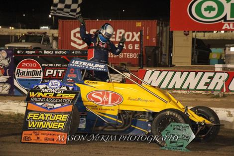Burks Blasts To 9th All-Time Victory in USAC MWRA Go At 81 Speedway
