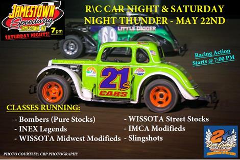Saturday Night Thunder & RC Car Night - May 22nd