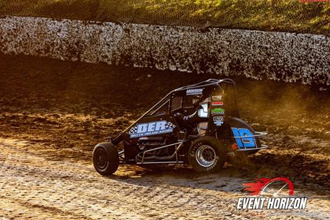 Daltyn England to POWRi IMRA Victory Lane at Coles County Speedway