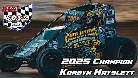 Korbyn Hayslett Finalizes 2025 POWRi Buckeye Outlaw Sprint Series Championship