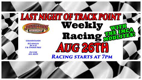 Championship Track Points Night Saturday 7PM!!