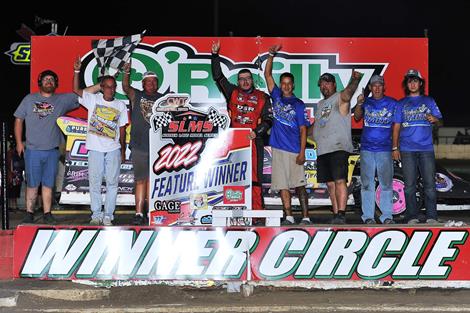 Smith survives final turn slide job to win Sooner Late Model main at 81 Speedway