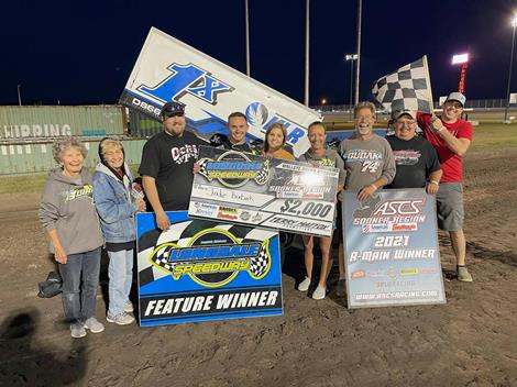 Jake Bubak Takes ASCS Sooner Victory At Longdale Speedway